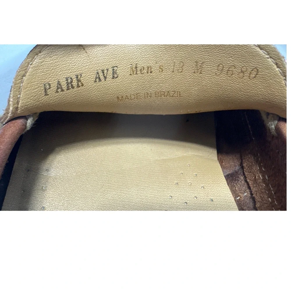 Giorgio Brutini Loafers Mens 13 M Brown Park Ave Pebbled Leather Slip On 9680